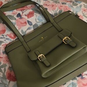 London Fog Sage Green Satchel Bag